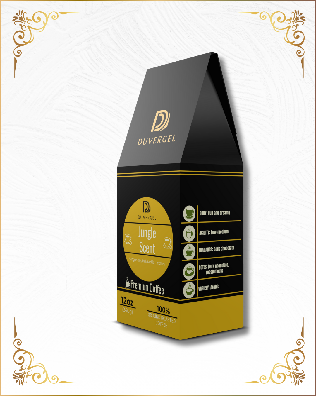 Jungle Scent - Mogiana Single Origin Brazilian Coffee - Ground 12 oz
